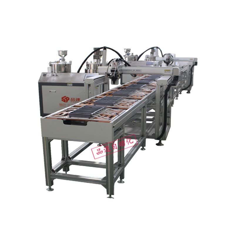 防水電源兩級自動灌膠流水線