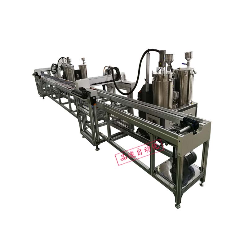 防水電源兩級自動灌膠流水線